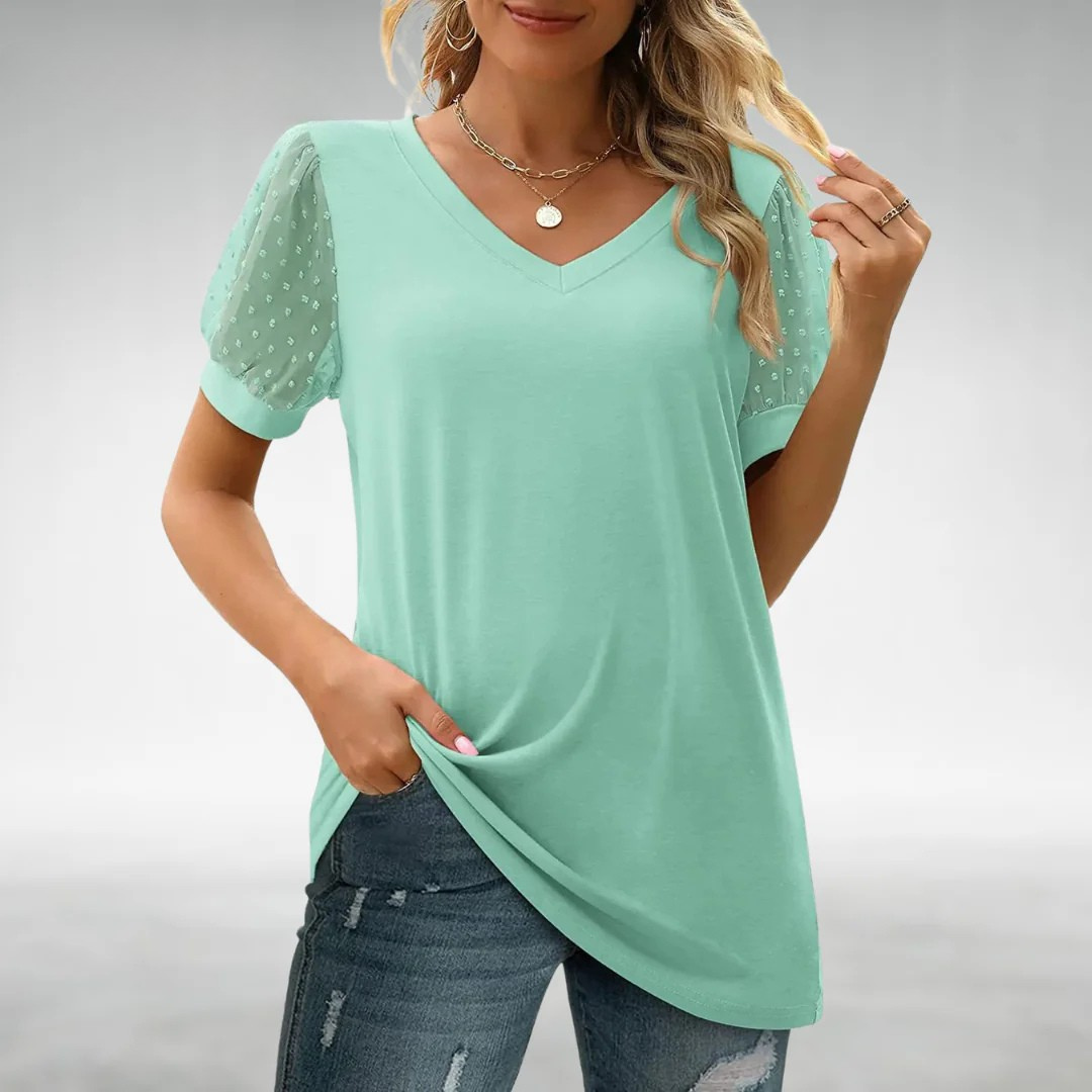 Ava - Elegant V-Neck Top