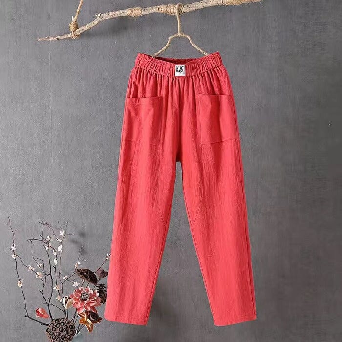 Elise - Linen blend Trousers