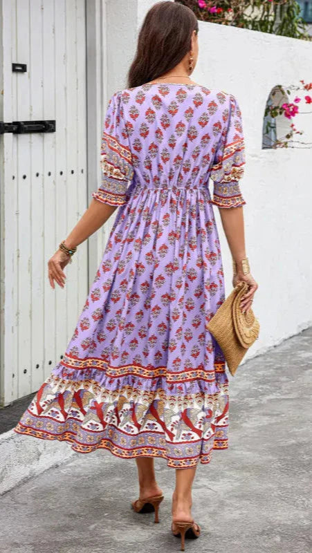 Claire - Bohemian Midi Dress