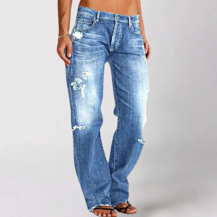 Ruby - Loose Wide-Leg Denim Jeans