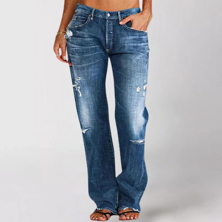 Ruby - Loose Wide-Leg Denim Jeans