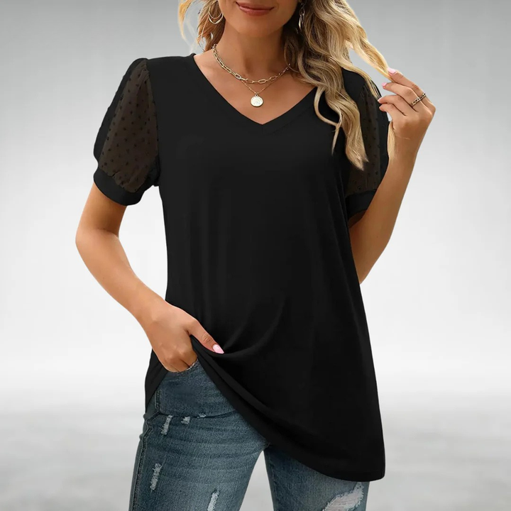 Ava - Elegant V-Neck Top