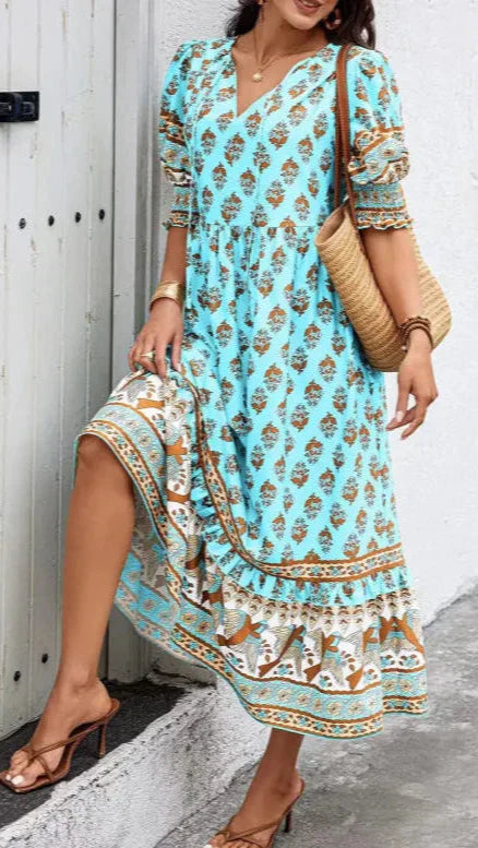 Claire - Bohemian Midi Dress