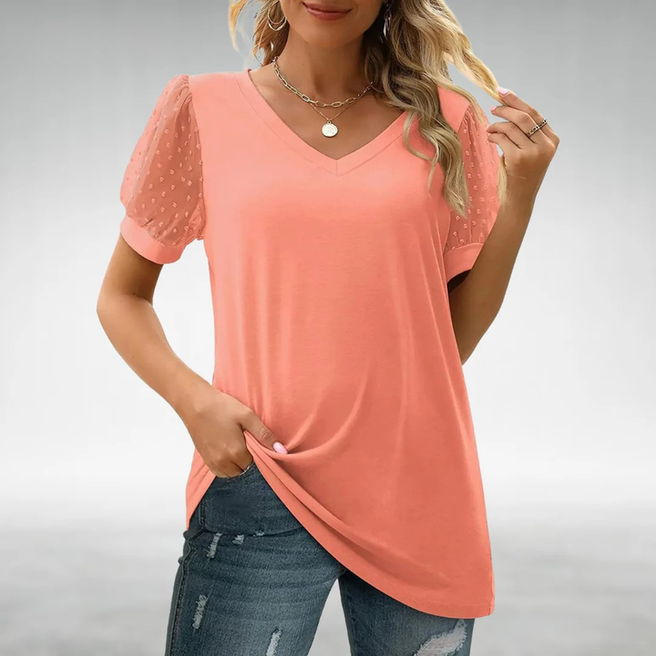 Ava - Elegant V-Neck Top