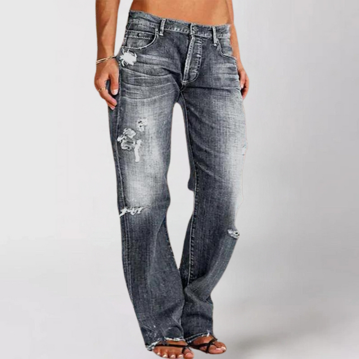 Ruby - Loose Wide-Leg Denim Jeans