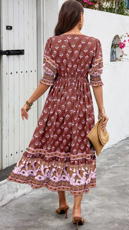 Claire - Bohemian Midi Dress