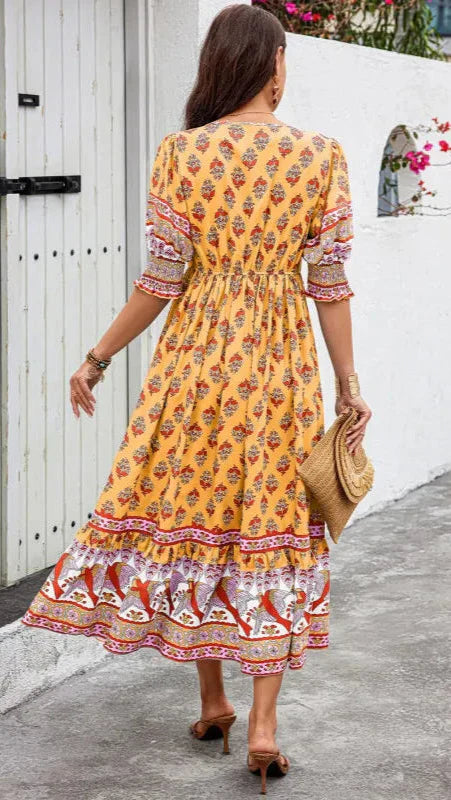 Claire - Bohemian Midi Dress