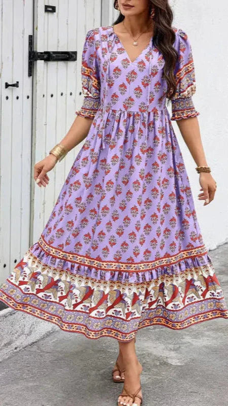 Claire - Bohemian Midi Dress