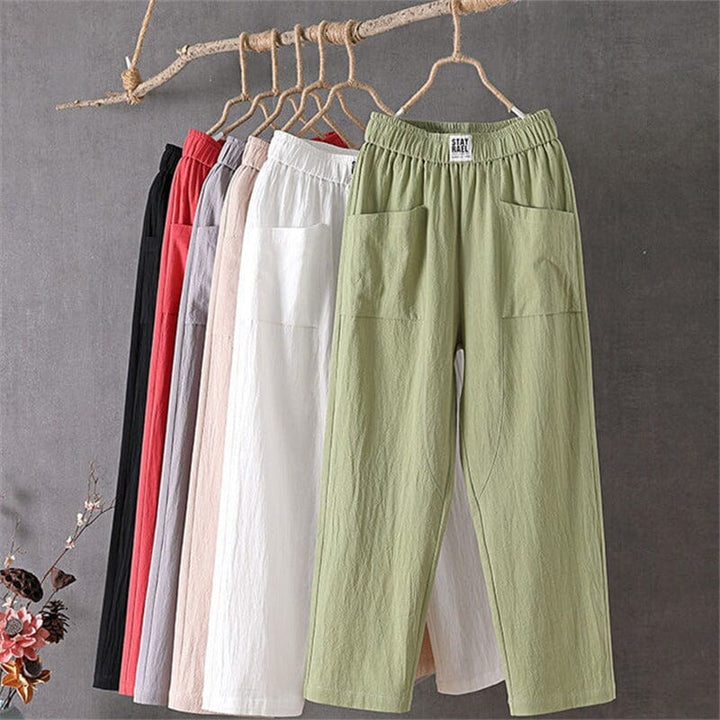 Elise - Linen blend Trousers